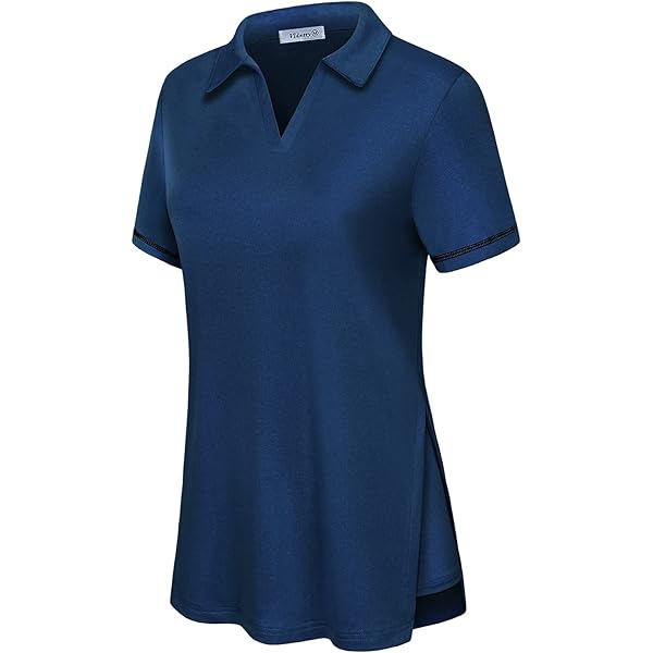 KORALHY Short Sleeve Sports Golf Shirts V Neck Golf Apparel